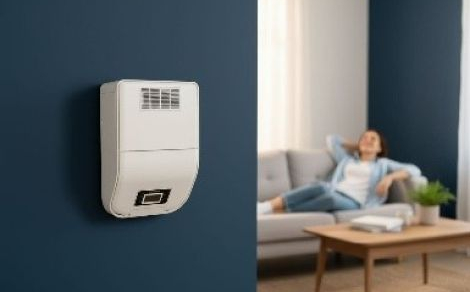 Een Murprotec CTA-systeem hangt in de kamer