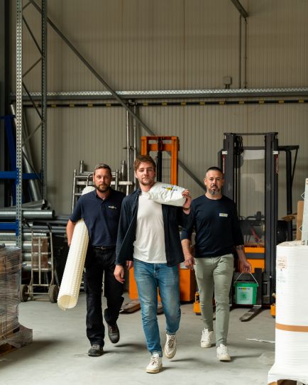 Drie Murprotec-vochtexperten zijn klaar voor een interventie 