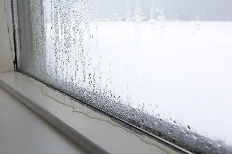 Humidité relative en hiver pluie